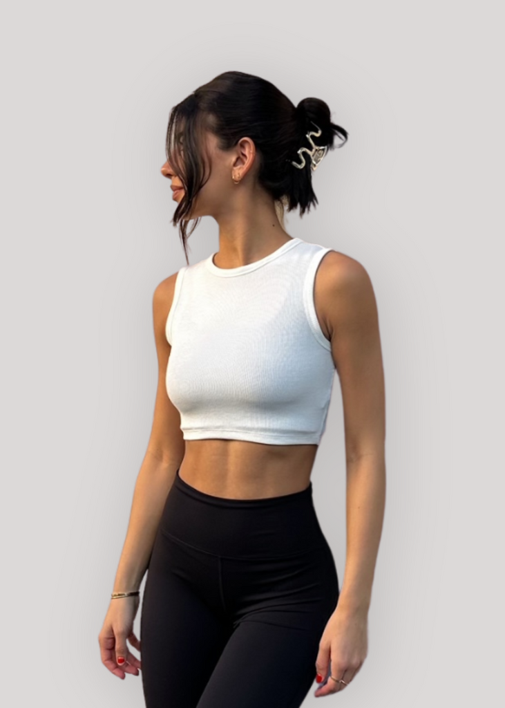 CROP TOP - SOFT WHITE – Unlabeled