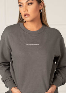 charcoal sweatshirt