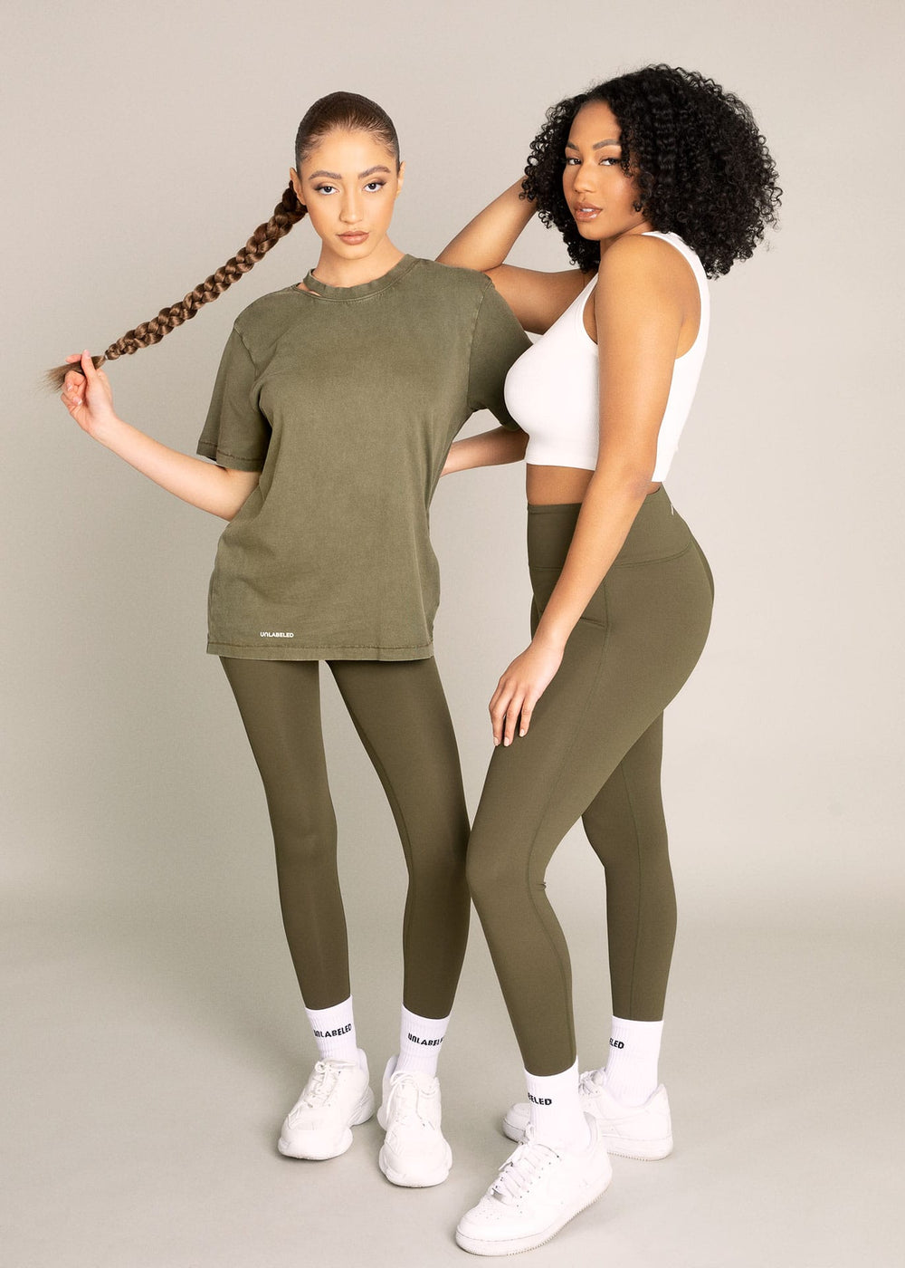 Olive Green Leggings Composition- Nylon 100% Polyester 17% Elastane 4%  Clothing Bottomwear High Waist Women Stylish Track Pant Tights Gym Wear